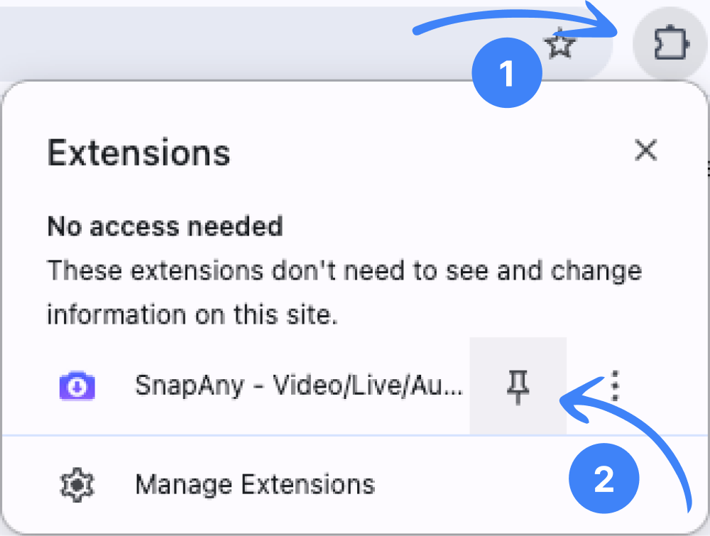 固定插件图标，方便后续使用